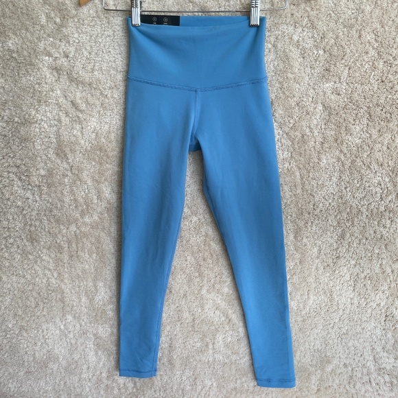 Tna Aritzia Legging Womens Size XS Blue TnAction Hi-Rise Atmosphere Ankle - Picture 1 of 9